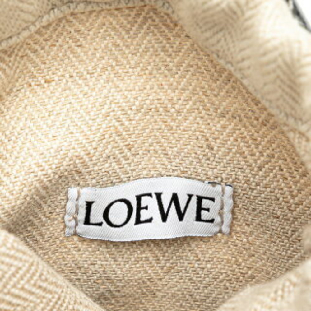 Loewe Anagram Cutout Pocket Crossbody Shoulder Bag Black Leather Canvas - Picture 5 of 8